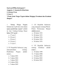 Check spelling or type a new query. Soal Peran Serta Warga Negara Dalam Menjaga Persatuan Dan Kesatuan