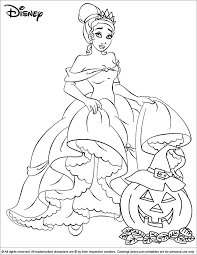 Get this free halloween coloring page and many more from primarygames. Halloween Disney Kids Craft Activity Color The Princess From The Movie The Princess And The Halloween Coloring Pages Disney Coloring Pages Frog Coloring Pages
