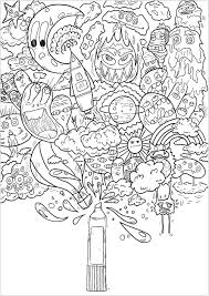 Find more bomb coloring page. The Magic Spray Doodle Art Doodling Adult Coloring Pages