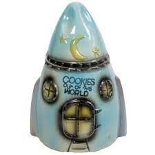 Vintage Space Ship Cookie Jar Shipping Cookies Cookie Jars Cookie Jars Vintage