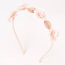 There are also mini faux trees that look great on the porch or in. Rose Gold Flower Leaf Headband Blush Pink Claire S