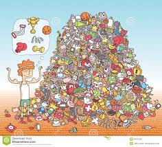 Encontre O Jogo Do Visual Dos Objetos Solucao Na Camada Escondida Ilustracao Do Vetor Ilustracao De Enigma Copo 44875284