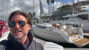 Bristol 38.8 'Gossamer' by Ted Hood sailing and boat tour.