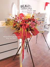 milan opening ceremony floral stand 米兰新款开张花篮罗马式三角架开幕花篮 online florist table decorations florist