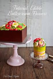 How to make a cute kawaii cactus cake using buttercream and fondant. Tutorial For Buttercream Flowers Rununculus Sweet Pea Cactus Succulent Not Quite Nigella
