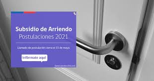 Mar 19, 2021 · hasta el 31 de mayo estará disponible la postulación del subsidio de arriendo, que contempla un pago de hasta $250.000 por tres meses. Resultados Subsidio Arriendo Archivos Subsidios 2021 Chile