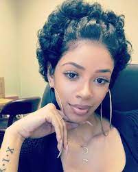 Cute Updo For Very Short Hair In Style Short Haircuts For Black Women Curly Hair Styles Naturally Very Short Hair Natural Hair Styles