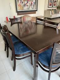 It's the gathering point for memories so choose the right style, shape and size. Black Solid Wood Dining Table Models And Price Decosouq