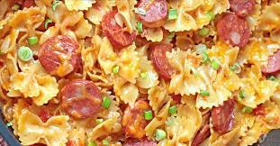 One Pot Kielbasa Pasta - Sugar Apron Recipe Kielbasa Pasta Kielbasa Pasta Recipes Kielbasa