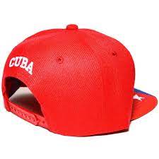 Cuba Embroidered Flag Printed Snapback Flat Bill Cap Baseball Football Hat Ayo3031 Red C2187khgyud Flag Prints Flat Bill Cap Hats For Men