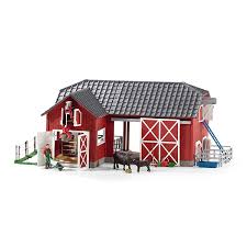 The shepherds and farmer are molded paper mache. Buy Schleich Farm World Large Red Barn With Animals Accessories Toy Figure Online At Low Prices In India Amazon In