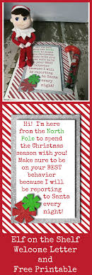 Elf On The Shelf First Day Welcome Letter With Free Printable Elf On The Shelf Elf Elf On The Self