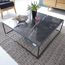 85,2 cm, hauteur totale : Table Basse Carree En Marbre Noir Et Metal 100 Table Basse En Marbre Noir Table Basse Marbre Table Basse Carree