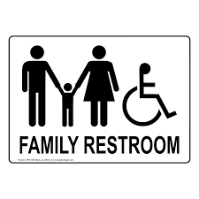 Maybe you would like to learn more about one of these? Family Restroom Sign With Symbol Rre 7035 Blkonwht Family Child Care