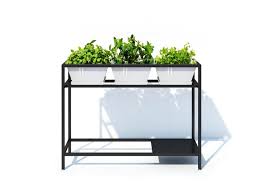 Ecopot Hochbeet Berlin 100 Cm Schwarz Weissgrau Kaufen Bei Obi Hochbeet Grau Beete