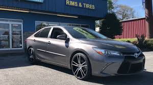 We display the details needed for you to match your stock 2016 toyota camry rim exactly. 2016 Toyota Camry Sitting On 20 Velocity No 20 Wheels Wrapped In 225 35 20 Lexani Tires Youtube