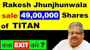 Titan share price chart for daily, weekly and monthly periods; Rakesh Jhunjhunwala Sale 4900000 Shares Of Titan à¤…à¤¬ à¤• à¤¯ à¤•à¤° L Titan Share News By Smkc Youtube