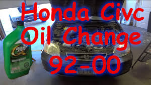 How To Change Oil On Honda Civic Youtube