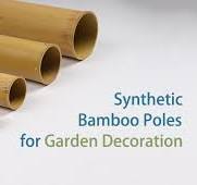 1 Inch Plastic Bamboo Poles for Theme Park Fencing