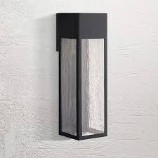 Hinkley Rook 20 High Satin Black Led Outdoor Wall Light 44t99 Lamps Plus