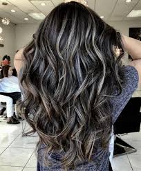 The hair is a very dark brown with warm chocolate highlights running through. 19 Hottest Black Hair With Highlights Trending In 2020