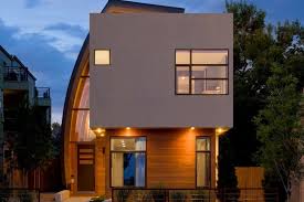 Triangle house with three level atrium. Feng Shui Site Shape Architecture Ideas