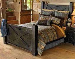 Rustic bedroom furniture plans contemporary bed with open storage. Black Rustic Bedroom Ideas Novocom Top