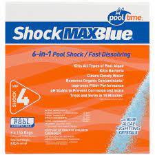 Not sure if loews or home depot have solid. Pool Time Maxblue 1 Lb Shock 5 Pack 13105ptm The Home Depot