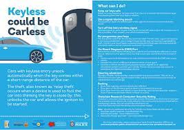 Can u unlock a car with a cellphone heres the situation i lock my keys in the car i call the person with the spare key and tell them to hold the key next to the cell phone and press unlock while i hold my phone next the some area of the. West Yorkshire Police En Twitter Has Your Car Got Keyless Entry Have A Read About What You Can Do To Protect Your Vehicle