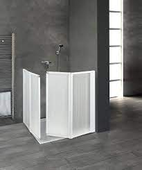 Maniglioni installati in modo permanente, non ventosa bar, aiutare le persone disabili prevenire le cadute. Box Comfort Box Doccia Angolare Per Disabili 80x80xh 100 Cm Bagno Italiano