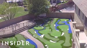 Get the ball into the hole in the least amount of strokes. Turn Your Backyard Into A Mini Golf Course Youtube