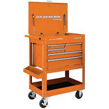 30 In 5 Drawer Mechanics Cart Orange In 2021 Mechanics Cart Mechanic Tool Box Tool Cart