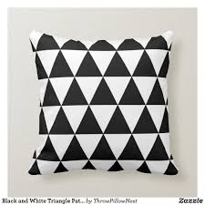 Black And White Geometric Lumbar Pillow Pin On Black White Geometric Pattern Pillows