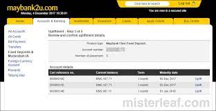 In malaysia, all deposits made at a member bank are automatically protected by perbadanan insurans deposit malaysia (pidm). How To Uplift Withdraw Maybank2u Fd Online In 5 Steps Misterleaf