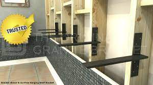 This floating vanity bracket is compliant with the american disabilities act. Floating Vanity Supports By The Original Granite Bracket Best Bathroom Designs Floating Vanity Bathroom Design