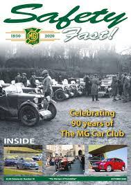 Safety Fast October 2020 By Mg Car Club Issuu