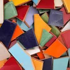 Broken Mexican Solid Color Tiles For Mosaics Broken Tile Talavera Tiles Mosaic Supplies