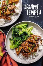 Sesame Tempeh Bowls Vegan Meal Prep Budget Bytes Recipe Vegan Meal Prep Healthy Recipes Vegan Dinners