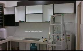 The following image below is a display of images that come from various sources. Cara Membuat Kabinet Dapur Sendiri Murah Desainrumahid Cute766