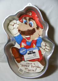 In paper mario, a cake can be simply made by cooking a cake mix that is only found in shy guy's toy box. Mario Birthday Cake Pan Super Mario Cake Mario Birthday Cake Cake Pans