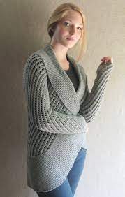 Pattern attributes and techniques include: Sunday Knits Cardigan Patterns Kits