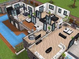 Find home decorating designs now. House 77 Level 2 Sims Simsfreeplay Simshousedesign Casa Sims Casas The Sims 4 Casas The Sims Freeplay