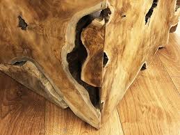 These pieces sit magnificently in the garden. Reclaimed Teak Root Square Coffee Table Root Furniture