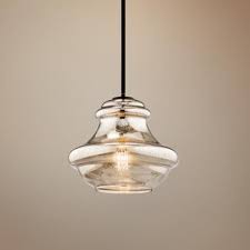 Kichler Everly Mercury Glass 12 W Olde Bronze Mini Pendant 6m274 Lamps Plus Brushed Nickel Pendant Lights Pendant Light Pendant Chandelier