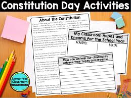 Constitution week thematic unit of study. Constitution Day Activities Ideas Books And Printables Clutter Free Classroom By Jodi Durgin