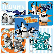 The venue was decorated with helium balloons. Penguins Of Madagascar Stickers Birthday And Theme Party Favors 75 Per Pack Walmart Com Walmart Com