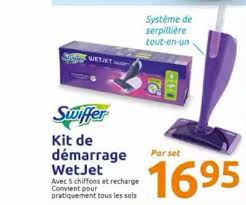 Découvrez les offres de la catégorie balai lingettes swiffer comme leifheit et vileda avec prixmoinscher. Offre Kit De Demarrage Wetjet Chez Action