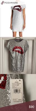 Nwt Aidan Mattox Sequin Cocktail Dress Nwt Aidan Mattox Sequin Short Sleeve Biting Lips Cocktail Dress P Sequin Cocktail Dress Clothes Design Designer Dresses