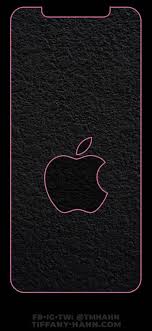 Iphone Xs Max Wallpaper Pink Outline Gray Apple Lock Screen V02 Apple Wallpaper Iphone Apple Wallpaper Pink Apple