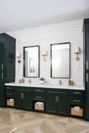 This farmhouse bathroom vanity is a gorgeous vanity that comes in a variety of colors! 75 Beautiful Bathroom With Green Cabinets Pictures Ideas May 2021 Houzz